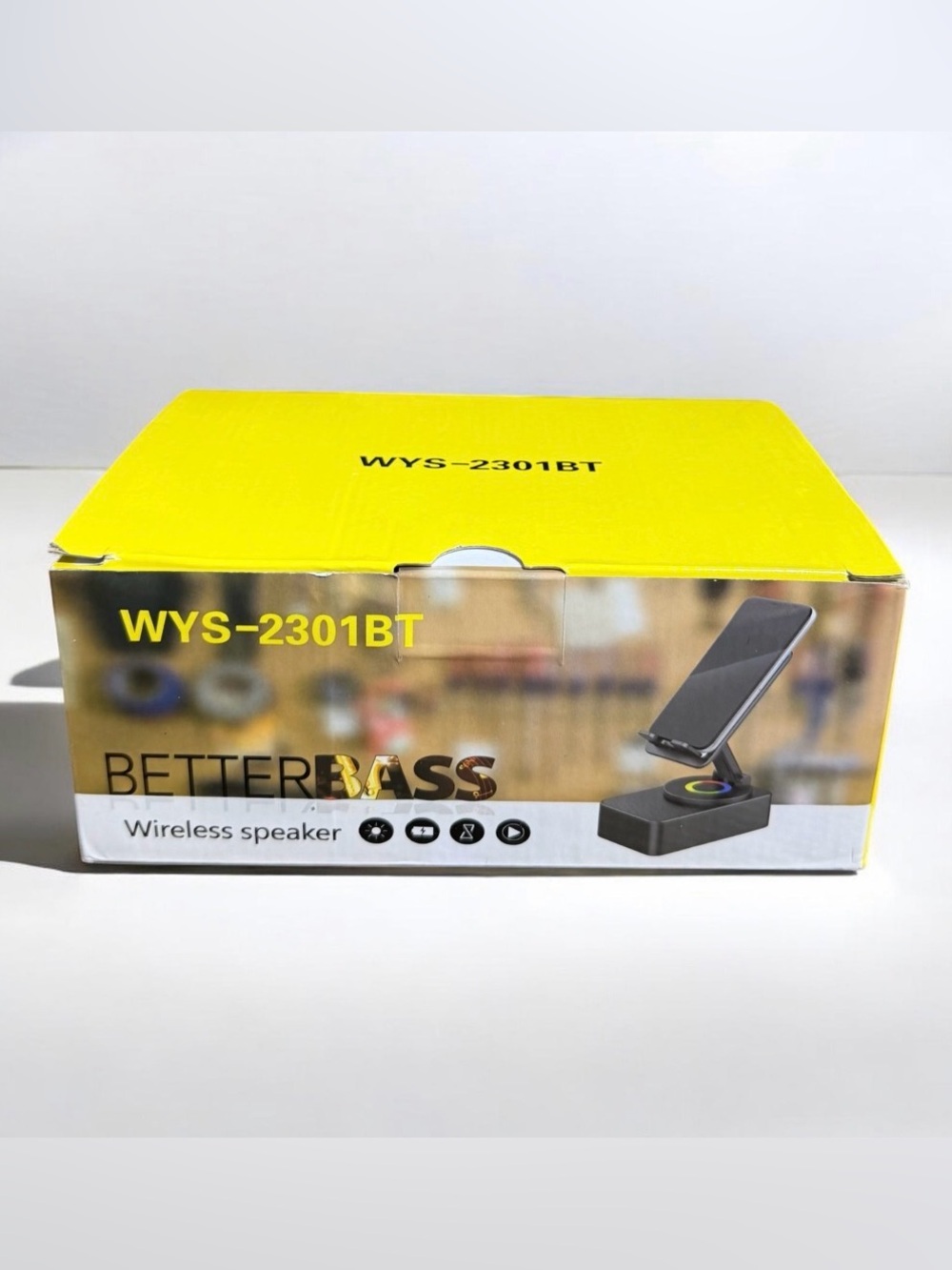 Wireless Phone Stand Speaker - Black - Picture 3 of 4